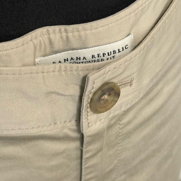 Banana Republic Stretch Tan/Beige Wide Leg Women’s Capri Shorts, NWOT, Size 8 - Picture 4 of 5